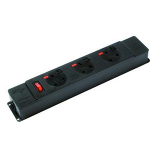 3-fach-Steckdose - Marshall-Tufflex - doppelt / Aufputz / modern
