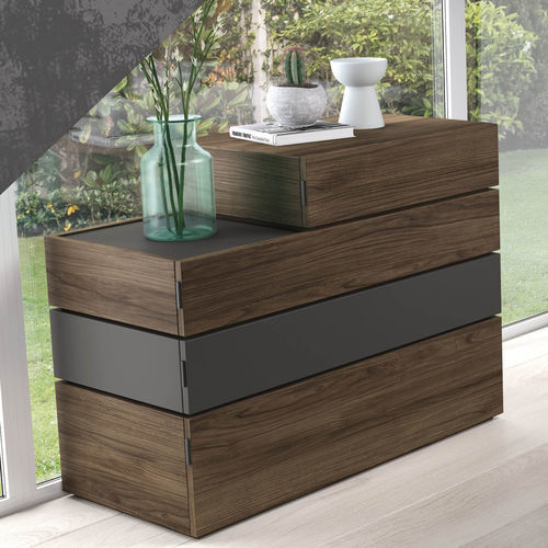 Moderne Kommode - Cosmo by EOS. 019 – TOKYO - Glicerio Chaves - Holz / rechteckig / mit Schublade