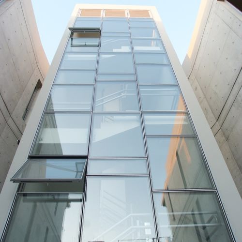 Paneel-Vorhangfassade - EL 7000 - Elvial - aus Aluminium und Glas