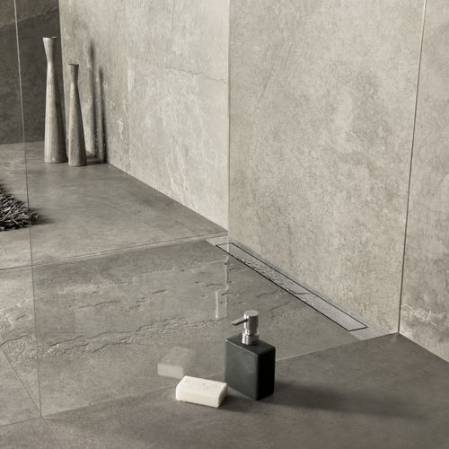 Duschablaufrinne / gebürsteter Edelstahl - MODULO DESIGN Z-3 - ESS Easy Drain - hochbeständig