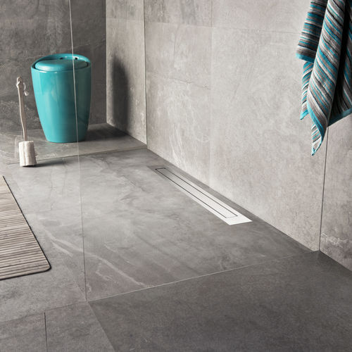 Duschablaufrinne / gebürsteter Edelstahl - MODULO DESIGN Z-4 - ESS Easy Drain - hochbeständig