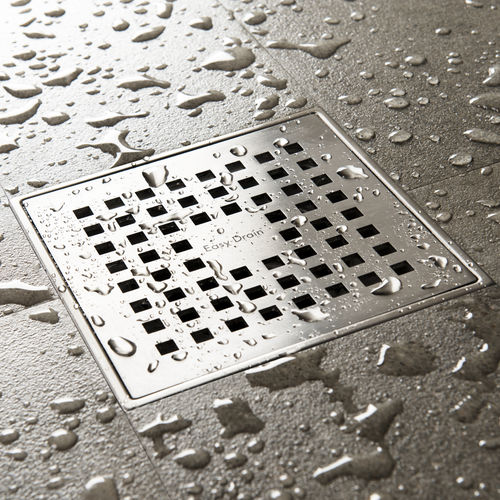 Duschabfluss / gebürsteter Edelstahl - AQUA PLUS QUATTRO - ESS Easy Drain