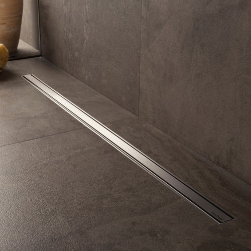 Duschablaufrinne / gebürsteter Edelstahl - XS-Z1M-M-500 / XS-ROH-500 - ESS Easy Drain - hochbeständig