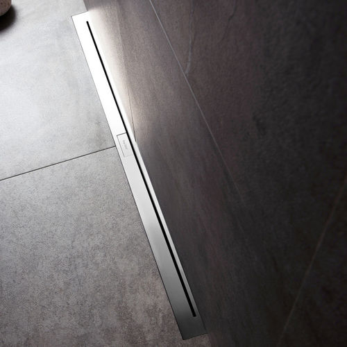 Duschablaufrinne / gebürsteter Edelstahl - NANO WALL - ESS Easy Drain - hochbeständig