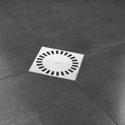 Duschabfluss / gebürsteter Edelstahl - AQUA COMPACT - ESS Easy Drain