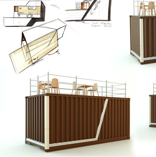 Containeranlage für Gewerbegebrauch - EK-01 - Euroelement Ltd. - für Restaurants