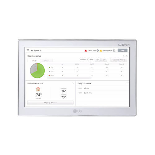 Touchscreen für Hausautomationssystem - AC SMART - LG HVAC - für Lüftungssystem / wandmontiert / smart