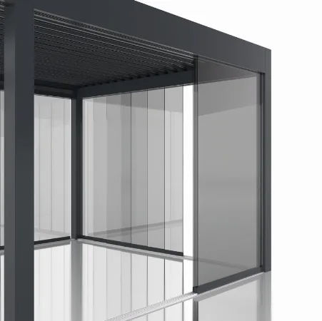 Sonnenschutzglasscheibe - Pirnar - gefärbt / für Pergola / flach