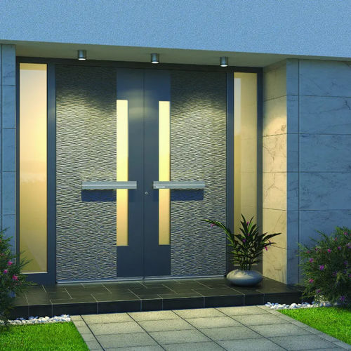 Eingangstür - Premium 0167CC - Pirnar - Aluminium / einflügelig / modern