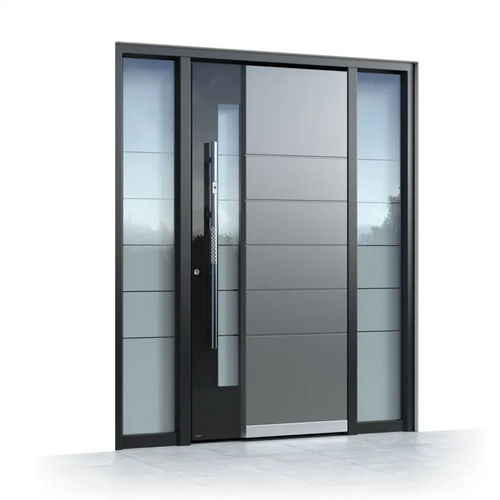 Eingangstür - Ultimum Multilevel 506 GLASS - Pirnar - Aluminium / Hartglas / einflügelig