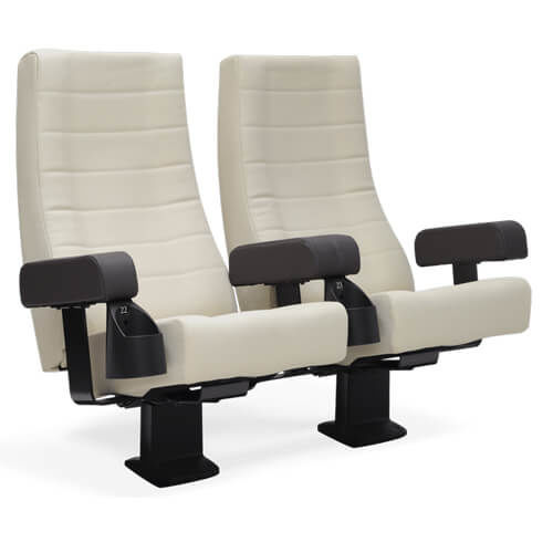 Moderner Auditoriumsessel - ACTION - Quinette Gallay - Stoff / klappbar / ergonomisch