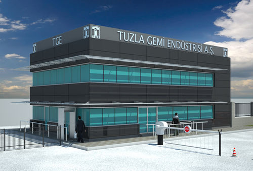Fertigbau-Gebäude - TUZLA GEMI A.Ş. - ISTANBUL - Steelife - Stahl / Stahlrahmen / für Büro