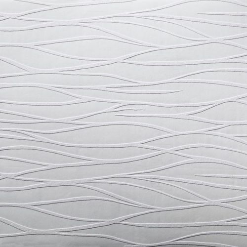 Moderne Tapete - Organic  - York wallcoverings - Wellenmotiv / Stoffoptik / weiß