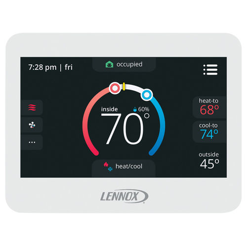 Elektronisches Thermostat - COMFORTSENSE® 8500  - Lennox - programmierbar / für Lüftungssystem / wandmontiert
