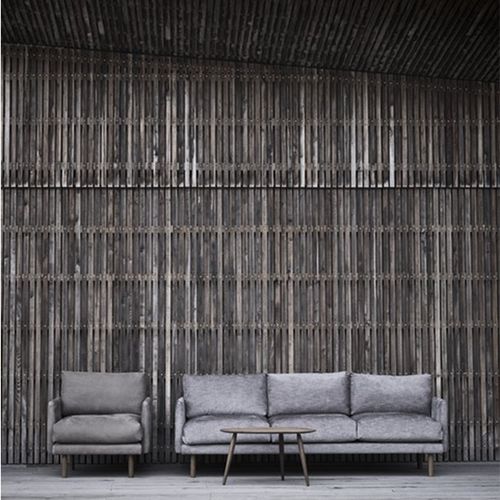 Sofa / skandinavisches Design - EMO - Bruunmunch Furniture ApS - für Wohnzimmer / Stoff / grau