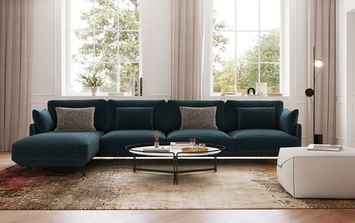 Modulsofa - BALMA - DRESSY - modern / Stoff / mit Armlehnen