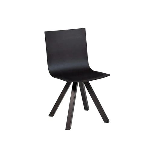 Moderner Stuhl - MARAIS B3 - DRESSY - für den Innenraum / Holz / Gestell aus Metall