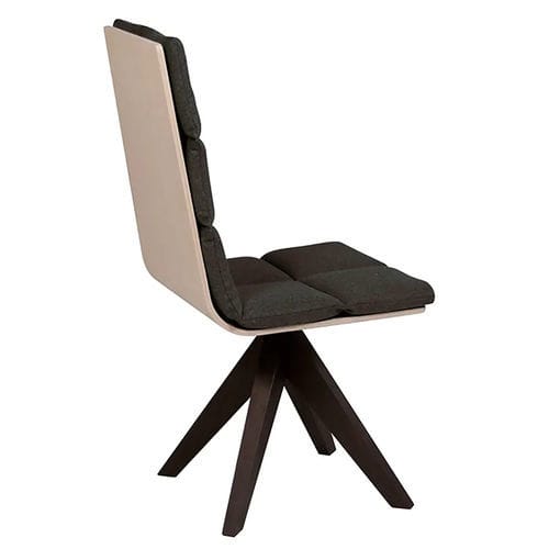 Moderner Stuhl - TAIGA H2 - DRESSY - für den Innenraum / Stoff / Gestell aus Esche