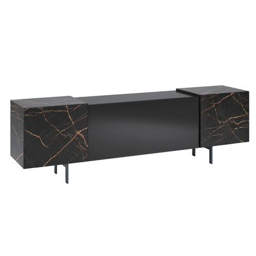 Modernes Sideboard - MILES H73 - DRESSY - lackiertes Holz / MDF / Metall