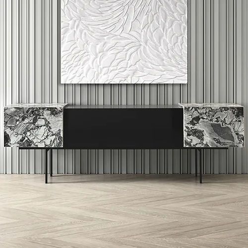 Modernes Sideboard - MILES H60 - DRESSY - lackiertes Holz / MDF / Metall