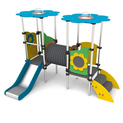 Stahl-Spielplatzgerät - MFI-06 - Free Kids s.c. - HDPE / modular / mit Überdachung