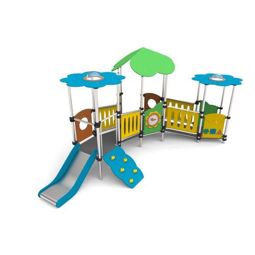 Stahl-Spielplatzgerät - MFI-07 - Free Kids s.c. - HDPE / modular / mit Überdachung