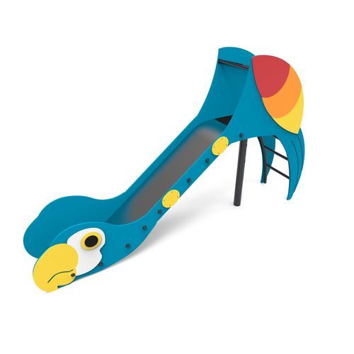 Gerade Rutsche - Parrot  - Free Kids s.c. - für Spielplätze / Edelstahl / HDPE