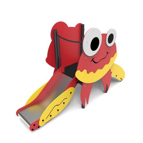 Gerade Rutsche - CRAB  - Free Kids s.c. - für Spielplätze / Edelstahl / HDPE