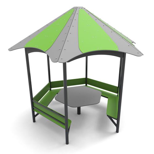 Pavillon / galvanisiertem Stahl - 0016001  - Free Kids s.c. - HPL / HPL / mit Metallstruktur