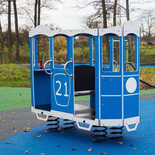 Metall-Federwippe - STREETCAR  - Free Kids s.c. - HDPE / HPL / Transport