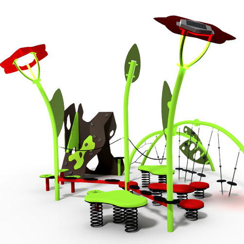 Trimm-Dich-Pfad / für Spielplätze - FLORI POND  - Free Kids s.c. - Slalom / Plattform / Lichtbogen