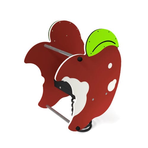 Federwippe / galvanisiertem Stahl - APPLE  - Free Kids s.c. - HDPE / Natur / 1 Person