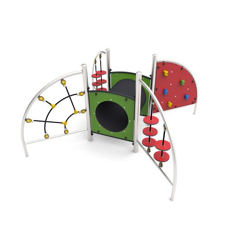 HDPE-Spielplatzgerät - ELIPSO 4   - Free Kids s.c. - galvanisiertem Stahl / HPL / Kordel