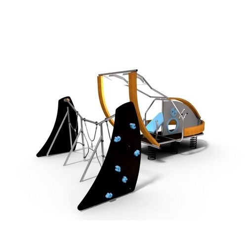 HDPE-Spielplatzgerät - LUMISNOWPLOW  - Free Kids s.c. - Holz / Edelstahl