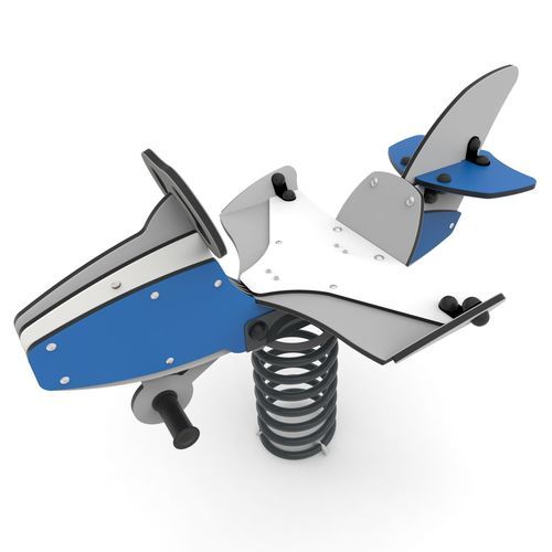 Metall-Federwippe - AIRPLANE   - Free Kids s.c. - HDPE / Transport / 1 Person