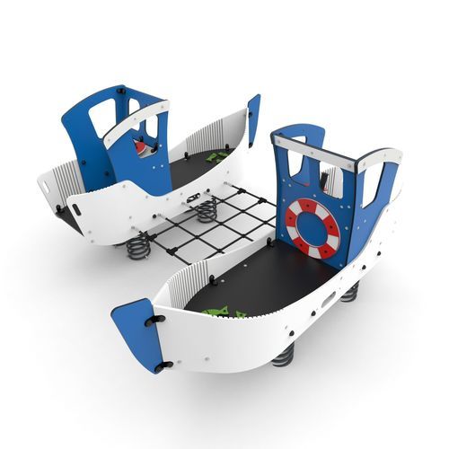 Metall-Federwippe - FISHING BOATS   - Free Kids s.c. - HDPE / Transport / 10 Plätze
