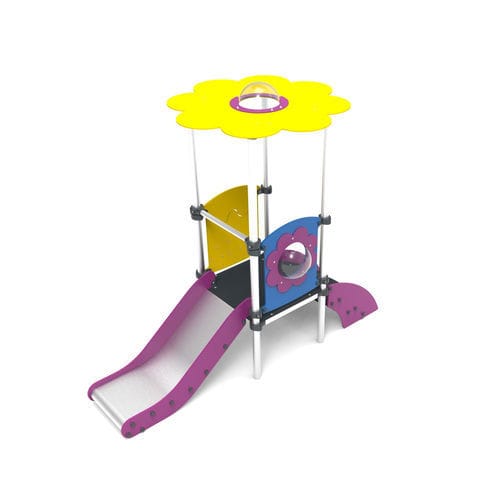 Gerade Rutsche - MFI-01 - Free Kids s.c. - für Spielplätze / Edelstahl / HDPE