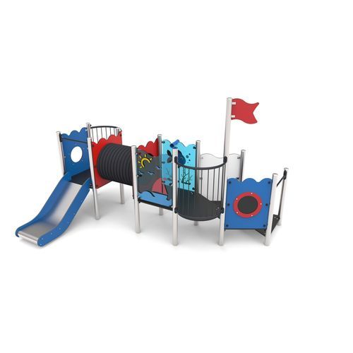 HDPE-Spielplatzgerät - AHOY 13    - Free Kids s.c. - Metall / HPL