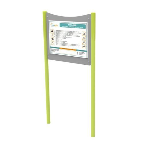 Infotafel für öffentliche Bereiche - TIN-04 - Free Kids s.c. - für Spielplätze / mit variabler Anzeige