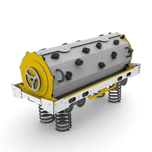 Metall-Federwippe - TANK WAGON  - Free Kids s.c. - Transport / für mehrere Personen