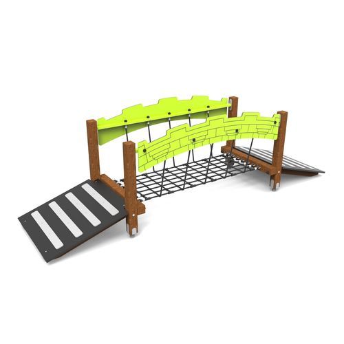 Brücke für Spielplätze / Holz - 0113023  - Free Kids s.c. - Kordel / Sperrholz