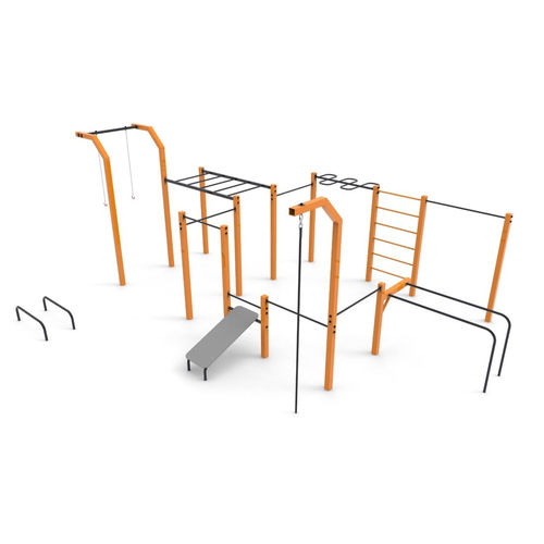Street Workout Park / für öffentliche Bereiche - P-009 - Free Kids s.c. - für Spielplätze / für sportliche Aktivität / Dips