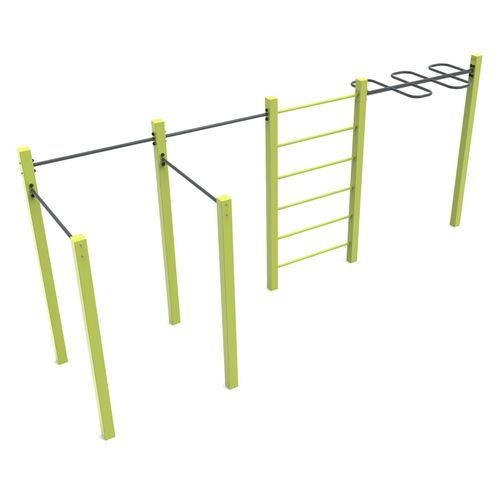 Street Workout Park / für Fitnessanwendungen - P-097  - Free Kids s.c. - Streckung / Metall / für Außenbereich