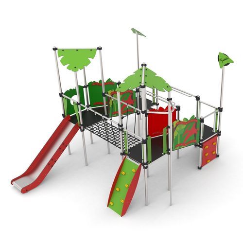 Metall-Spielplatzgerät - JURA 3  - Free Kids s.c. - modular / mit Überdachung / interaktiv