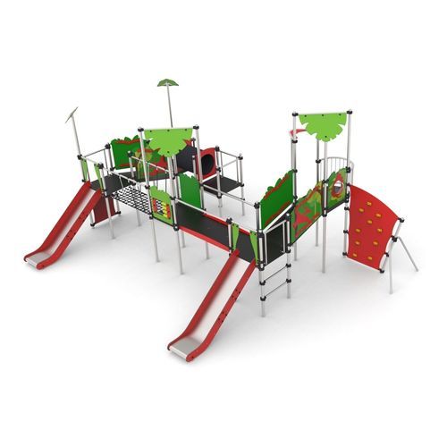 Metall-Spielplatzgerät - JURA 4  - Free Kids s.c. - modular / mit Überdachung / interaktiv