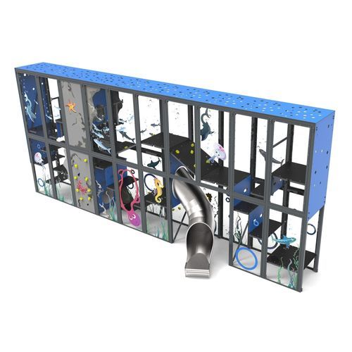 Spielplatzgerät für Kindergarten - WALLPLAY AQUARIUM  - Free Kids s.c. - für öffentliche Einrichtungen / für Innenbereich / Metall
