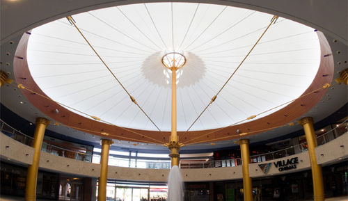 Metallrahmen-Flächentragwerk - COSMOS MEDITERRANEAN MALL - Arka - Membrankabel / für Decke / PVC-Folie