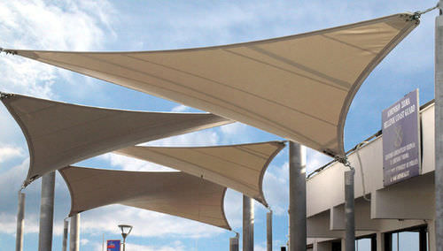 Membrankabel-Flächentragwerk - ZEA PORT AUTHORITY STATION - Arka - aus Segeltuch / für Abdeckung / mit Polyestermembran