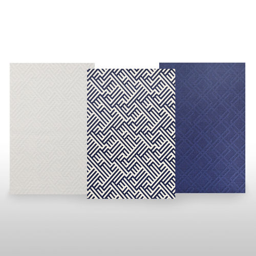 Moderner Teppich - My Face - mit geometrischen Motiven / Polypropylen / rechteckig