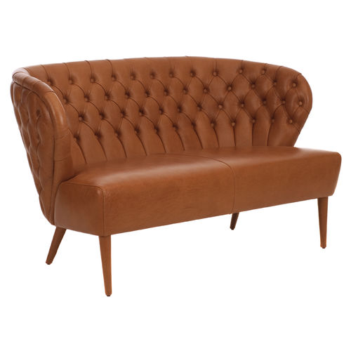 Chesterfield-Sofa - FADO - Paulo Antunes - Stoff / Leder / braun